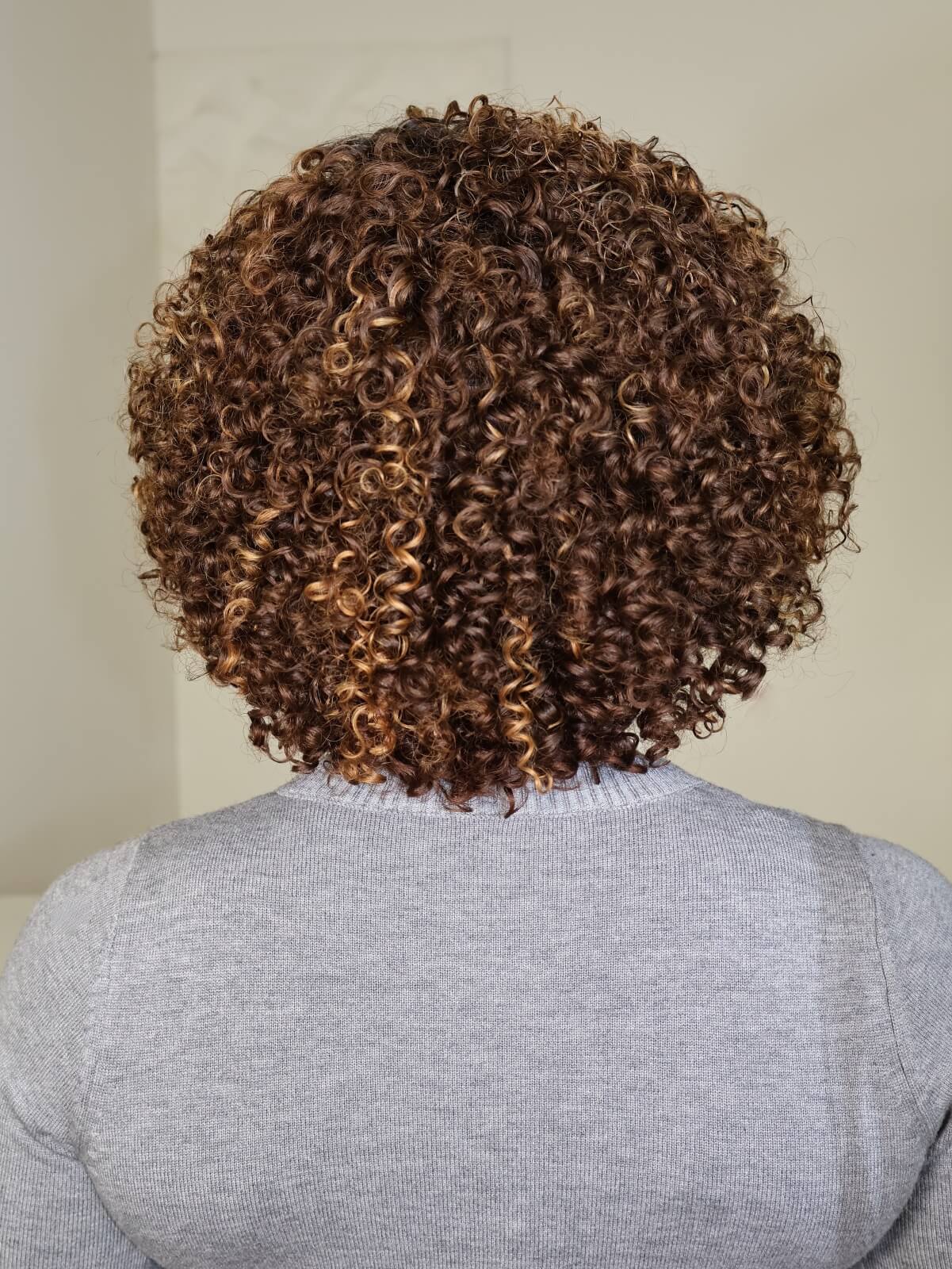 Anna Highlights Side Part Curly Bob 7x5 Lace Wig