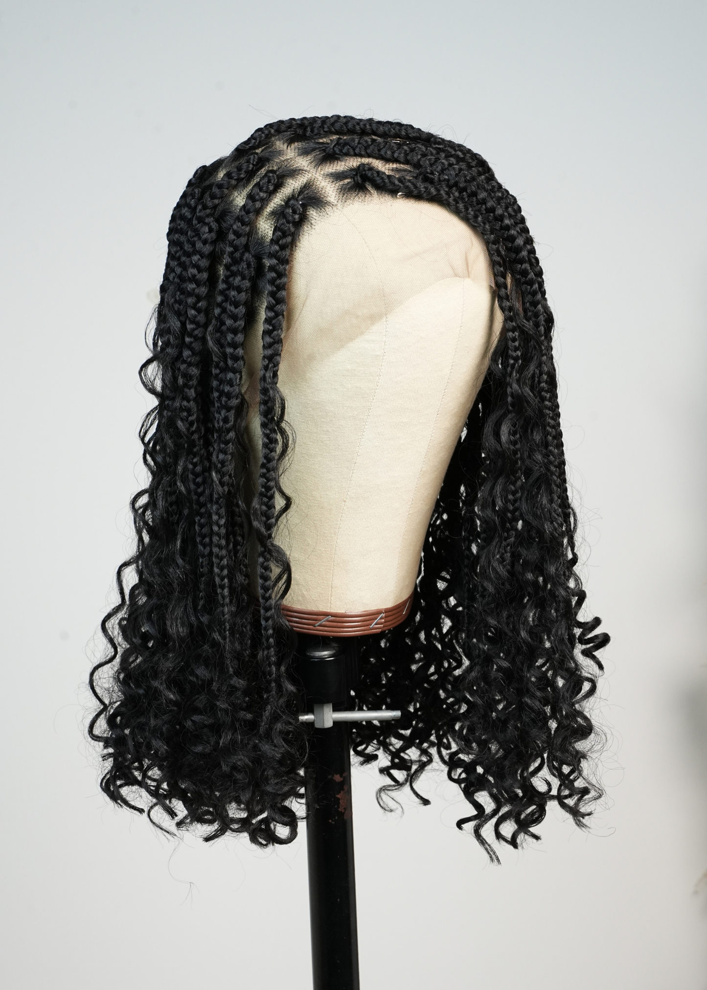 ANORAHAIR Zara Full Lace Knotless Bohemian Braided Curls Invisi Drawstring Wig