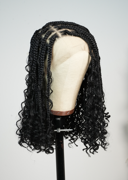 ANORAHAIR Zara Full Lace Knotless Bohemian Braided Curls Invisi Drawstring Wig