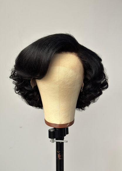 Nala 13x4 HD Kinky Texture Wave Bob Wig 250% Density