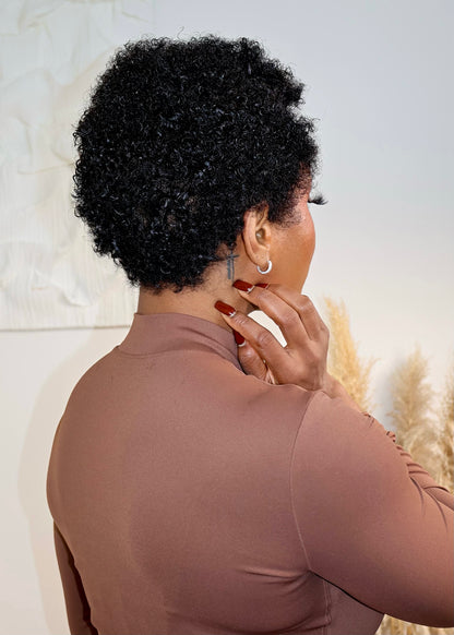 Uche Black Coco Curly Afro Pixie Wig