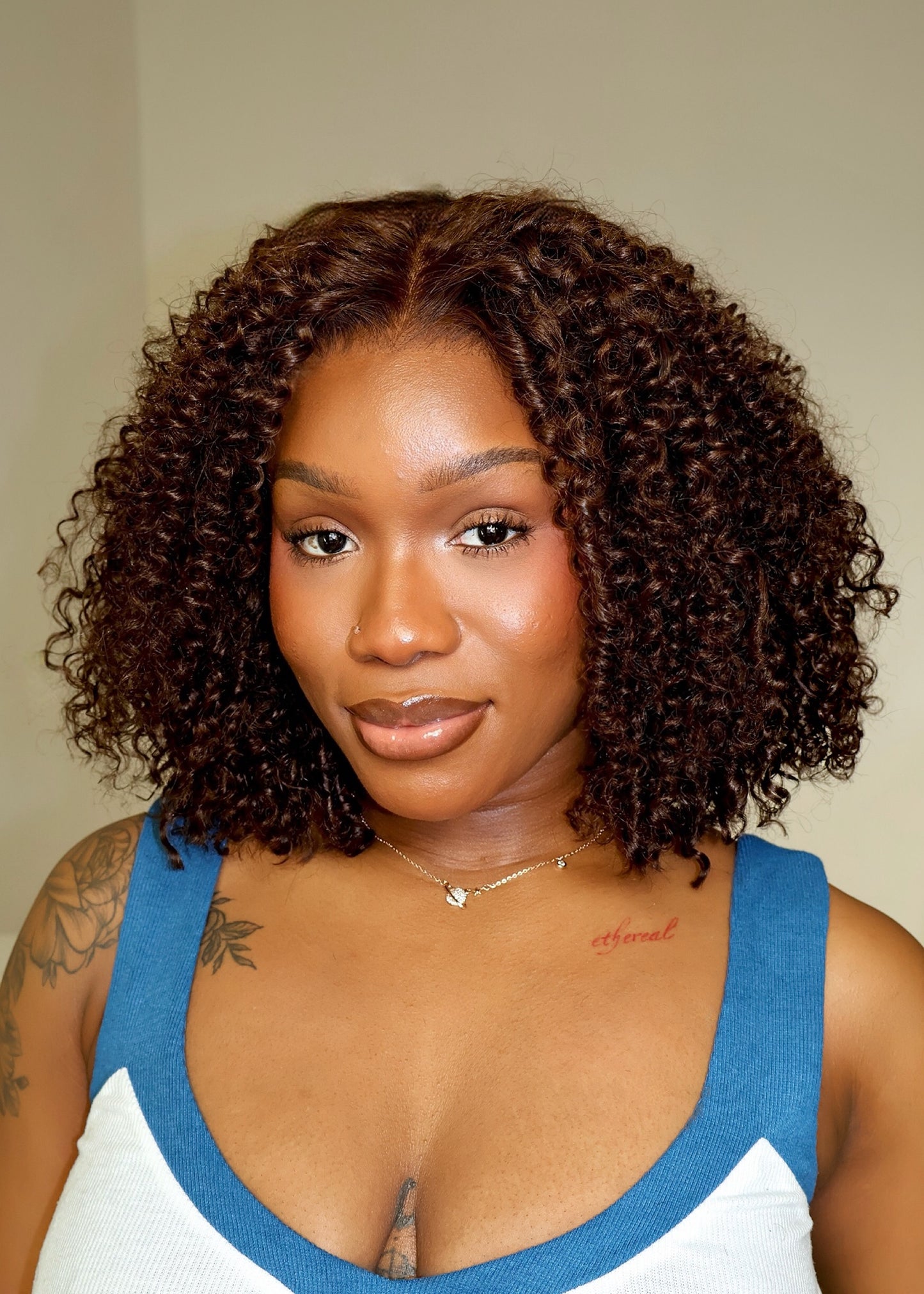 Sophie Brown Curly 7x5 Pre-cut HD Lace Glueless Wig