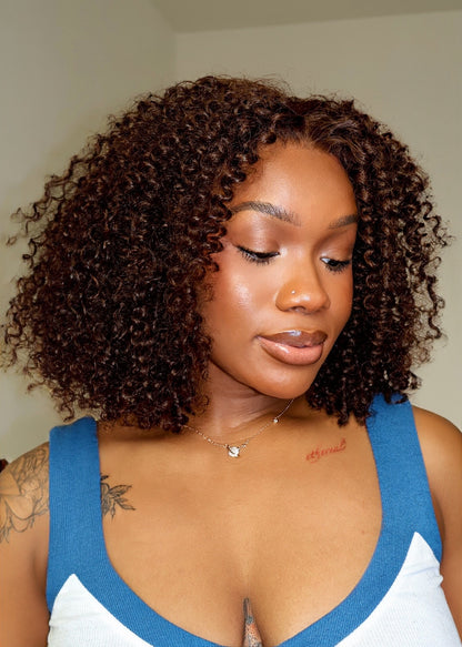 Sophie Brown Curly 7x5 Pre-cut HD Lace Glueless Wig