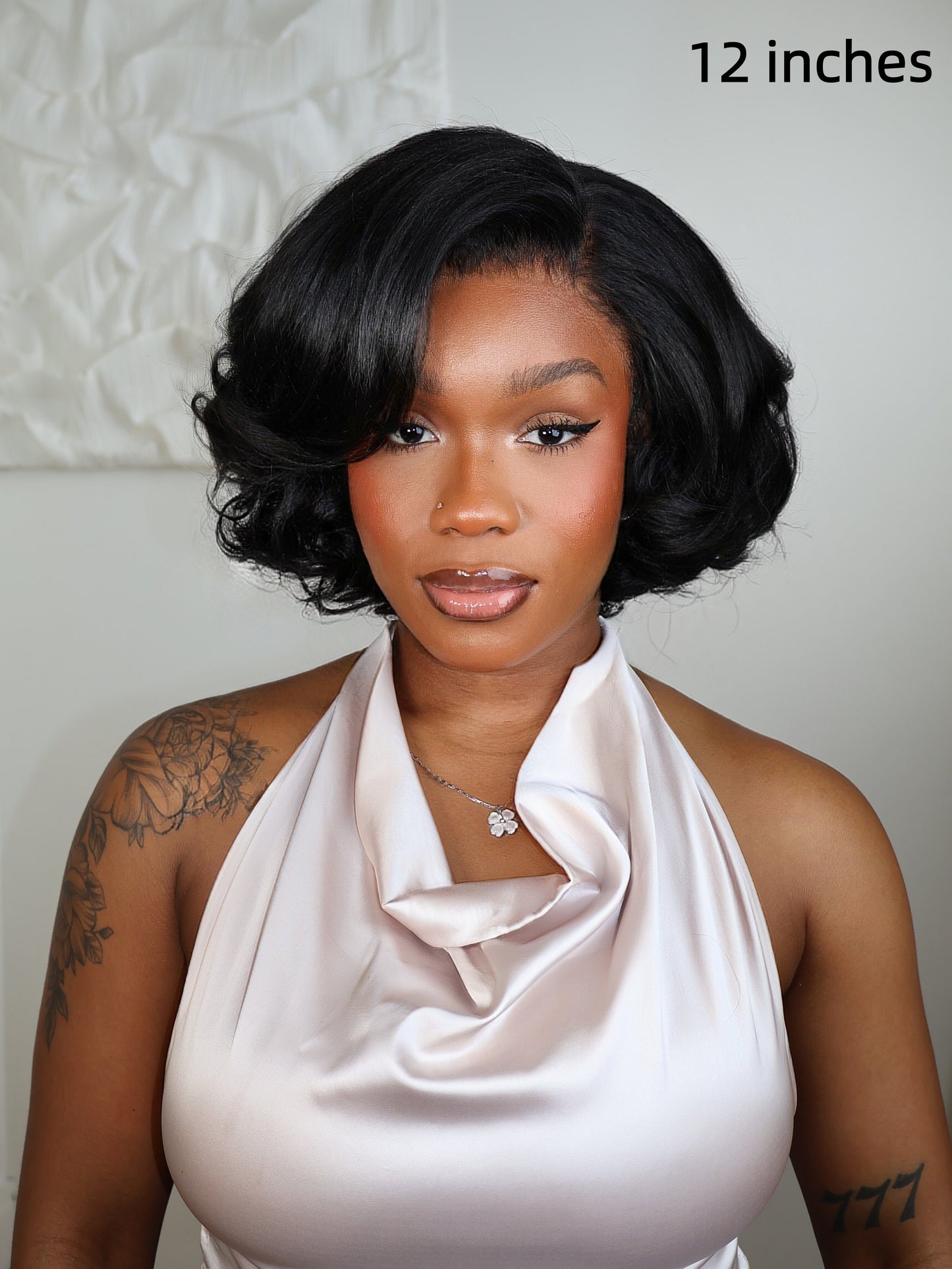 Nala 13x4 HD Kinky Texture Wave Bob Wig 250% Density