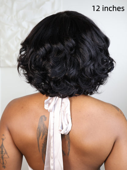 Nala 13x4 HD Kinky Texture Wave Bob Wig 250% Density