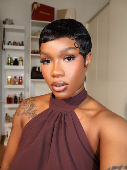 Ava Full Lace Sleek Wave Pixie Cut Wig