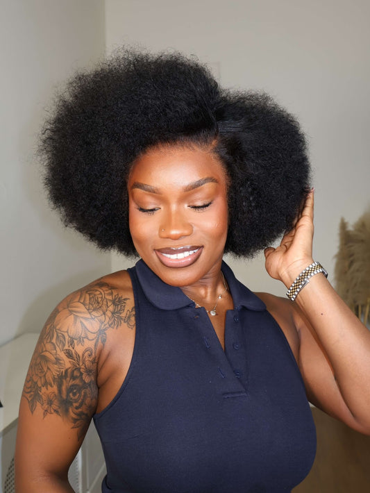 Zara 13x4 HD Lace Realistic Afro Curly Wig 200% Density