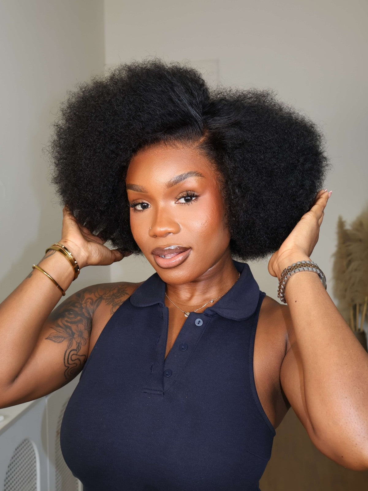 Zara 13x4 HD Lace Realistic Afro Curly Wig 200% Density