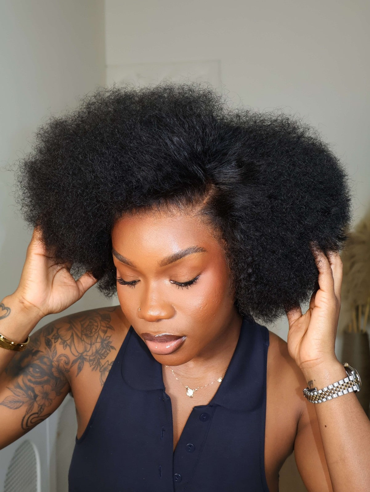 Zara 13x4 HD Lace Realistic Afro Curly Wig 200% Density