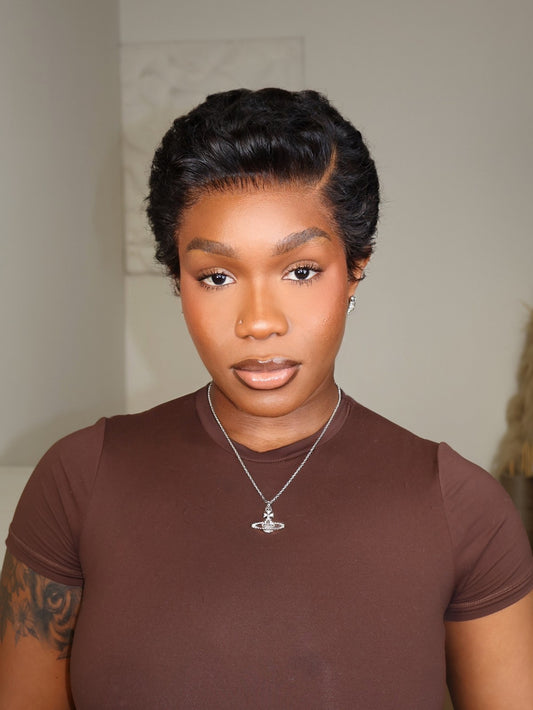 Toni Full Lace Sculpted Wave Pixie Cut Wig