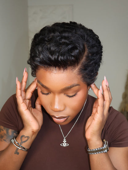 Toni Full Lace Sculpted Wave Pixie Cut Wig