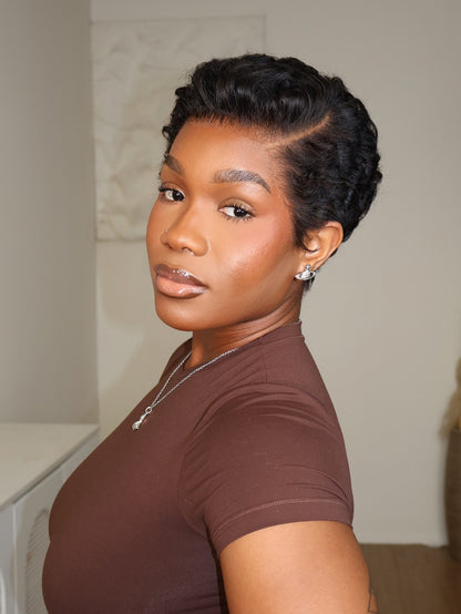 Toni Full Lace Sculpted Wave Pixie Cut Wig