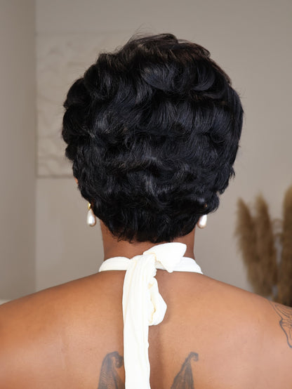 Remi 13x6 Lace Swoop Bang Layered Pixie Cut Wig