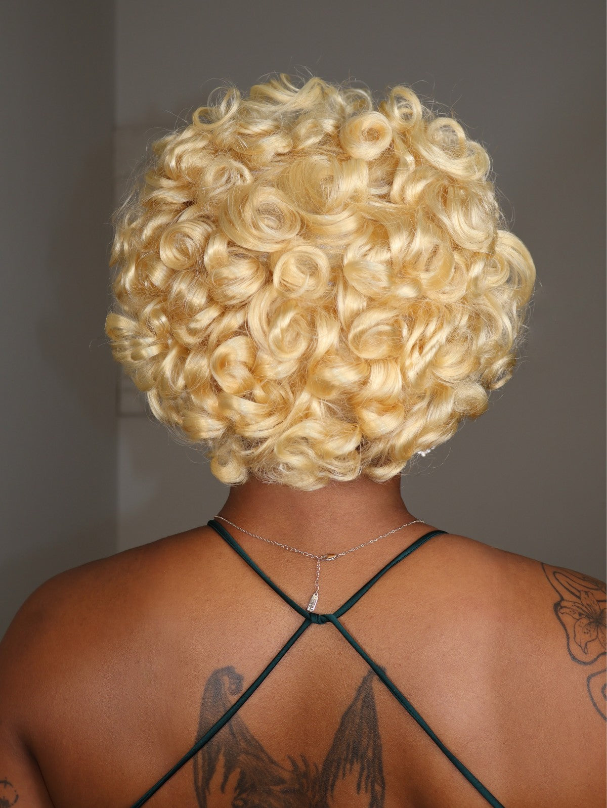 Marie 613 Blonde Short Barrel Curls 13x6 Lace Human Hair Wig