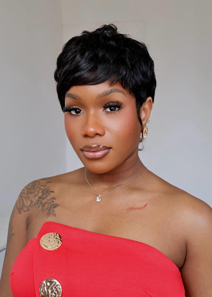 Skye Full Lace Short Wolf Cut Wave Pixie Wig