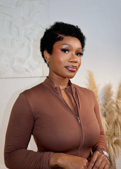 Uche Black Coco Curly Afro Pixie Wig