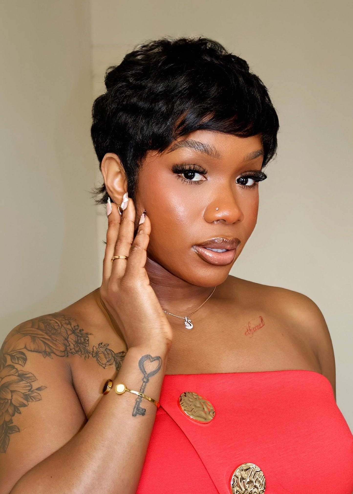 Skye Full Lace Short Wolf Cut Wave Pixie Wig